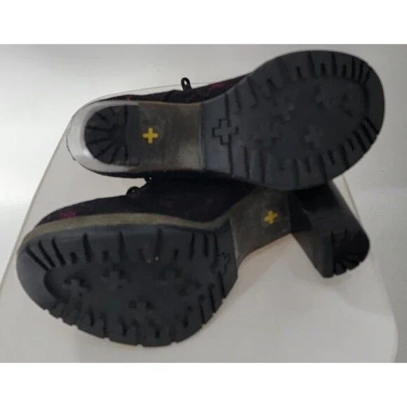 Dr. Martens DARCIE BLACK+PINK PIZZO SANTA CRUZ HEEL BOOT - Picture 8 of 9